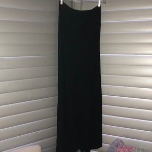 Black high low free people skirt